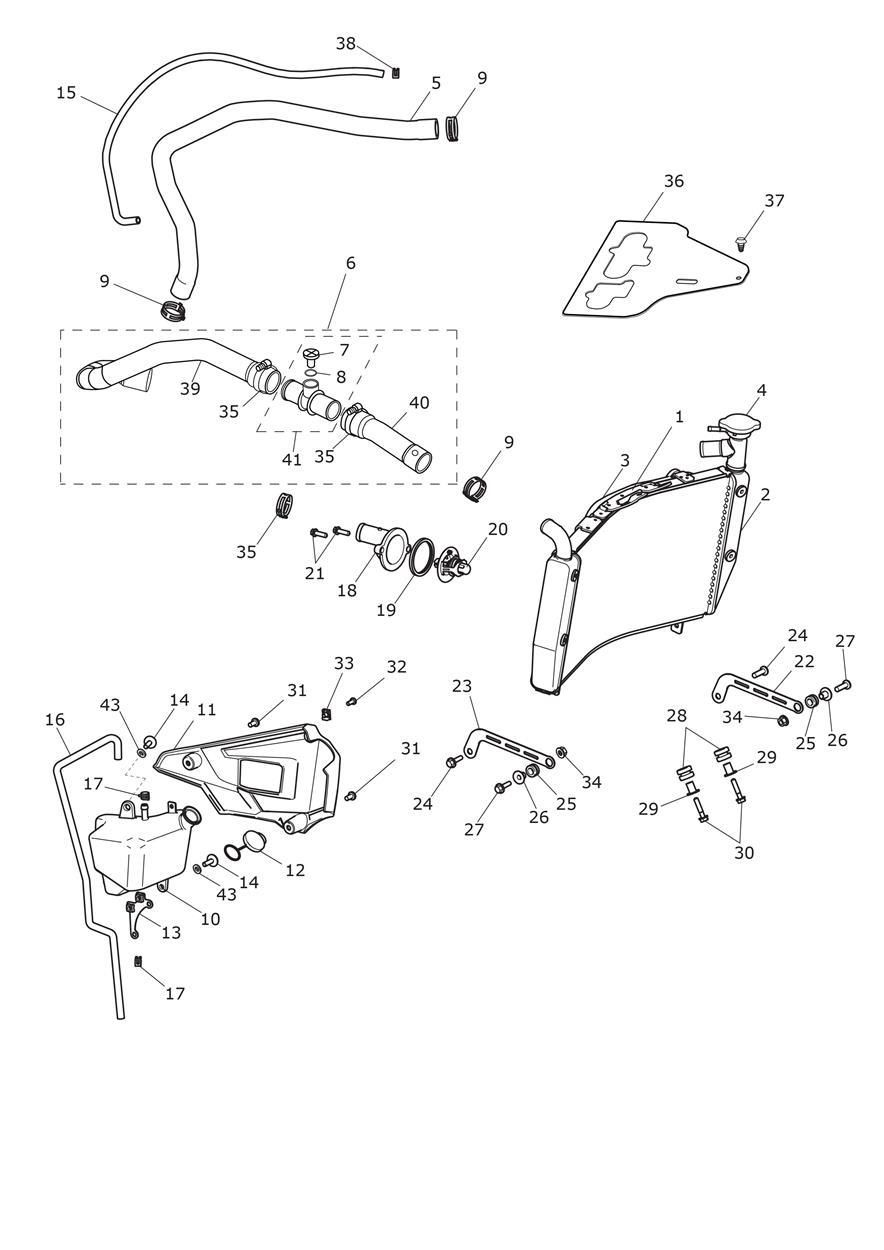 SYSTEME DE REFROIDISSEMENT POUR TIGER EXPLORER ABS A1 2012