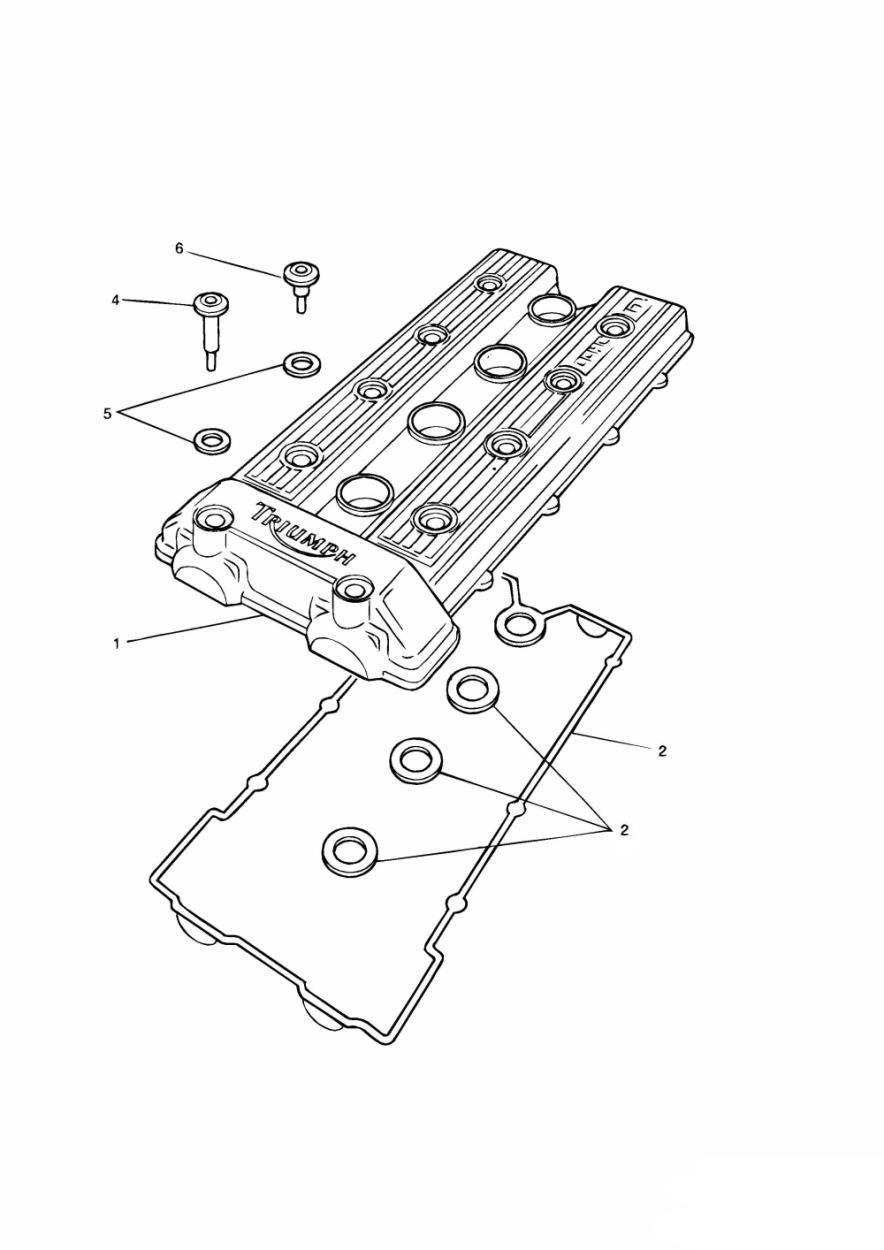 COUVRE CULBUTEUR POUR 4 CYLINDRES POUR DAYTONA 1000 1991