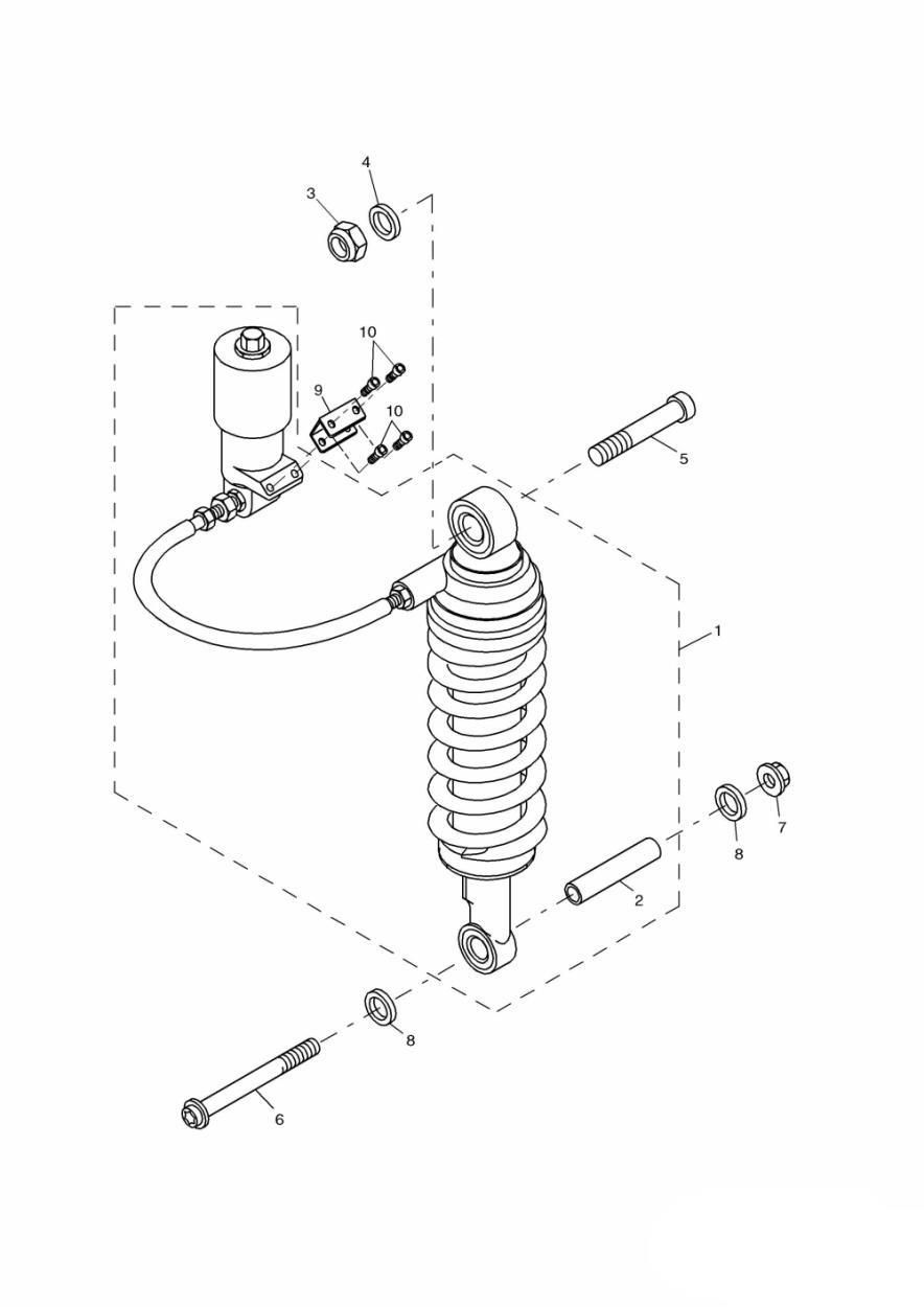 SUSPENSION ARRIERE POUR TIGER 8551 1999