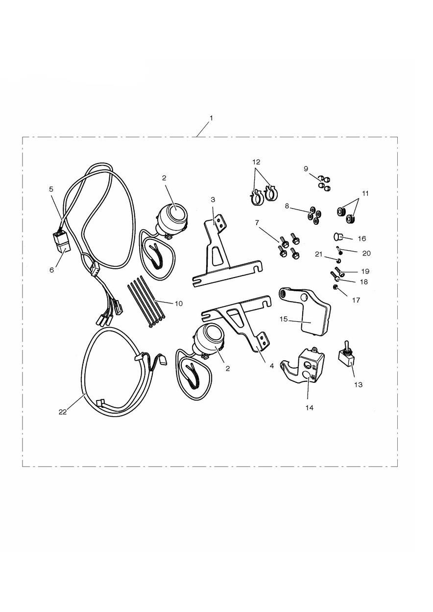 KIT DE PHARES ANTIBROUILLARD POUR ROCKET III 2005