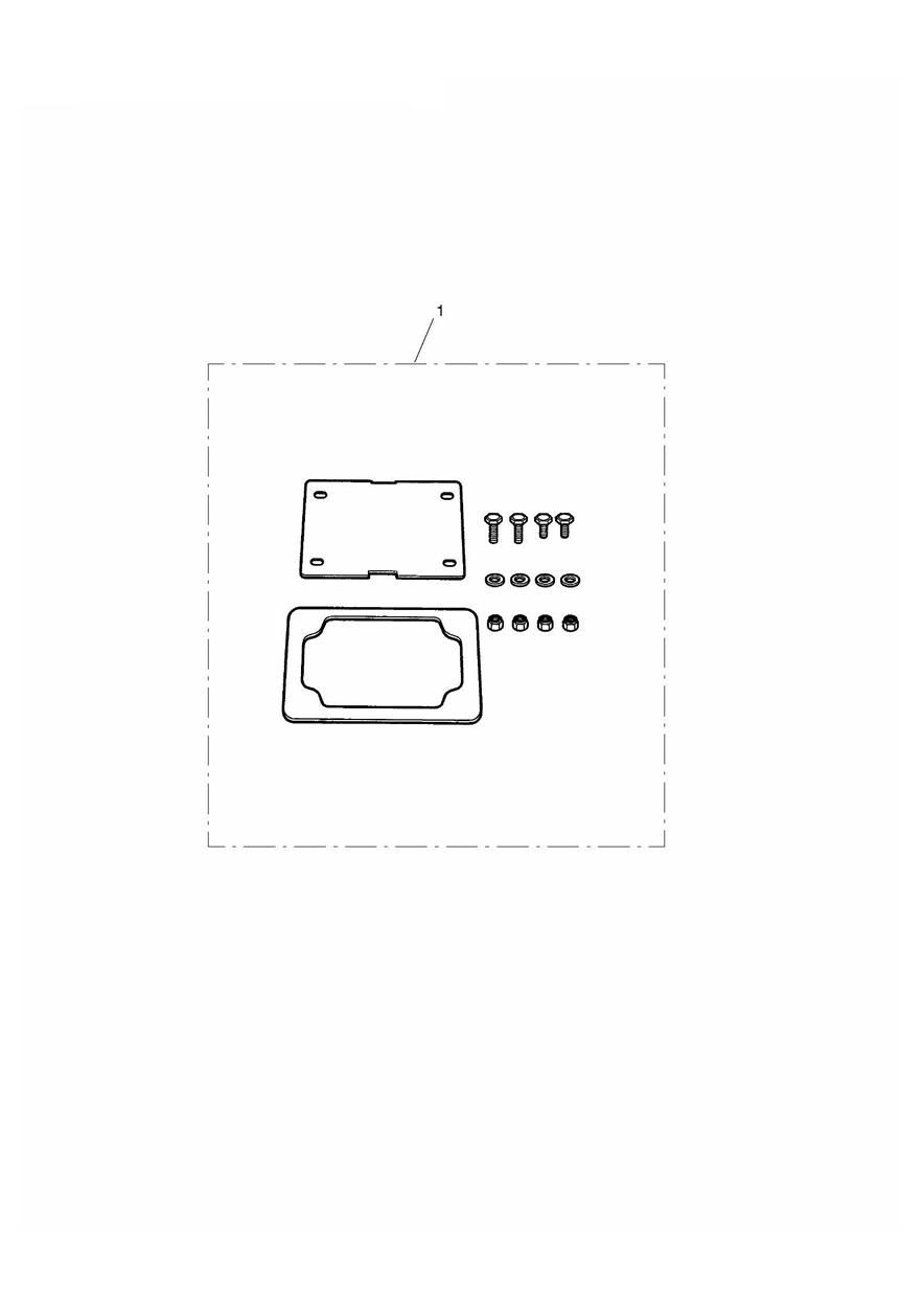 KIT DE CADRE POUR PLAQUE D IMMATRICULATION POUR ROCKET III TOURING 2008