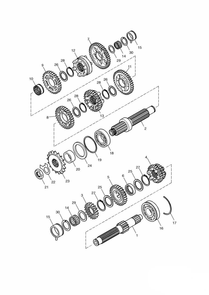 TRANSMISSION BONNEVILLE BONNEVILLE T100 ENG POUR BONNEVILLE 2001