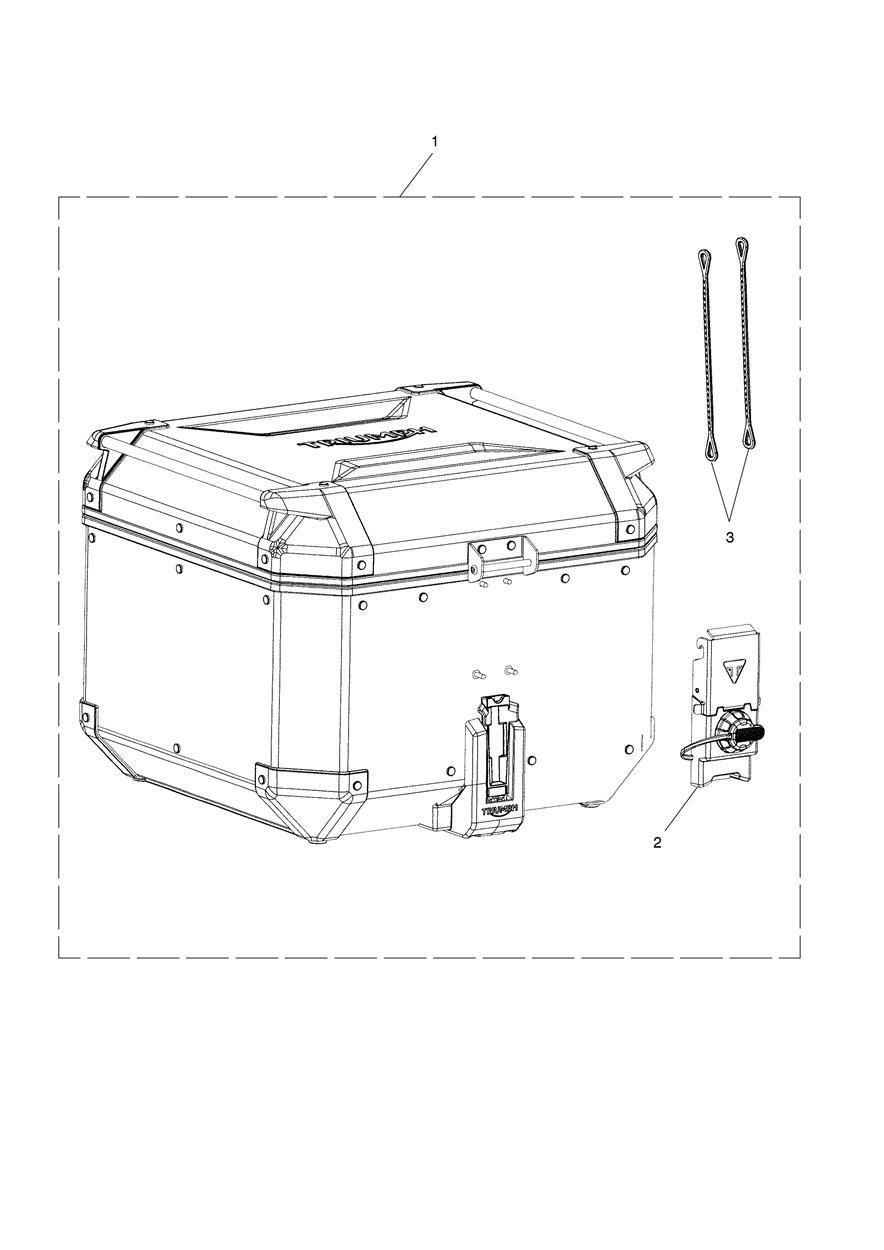 TOP CASE ALUMINIUM POUR TIGER 850 SPORT 2021