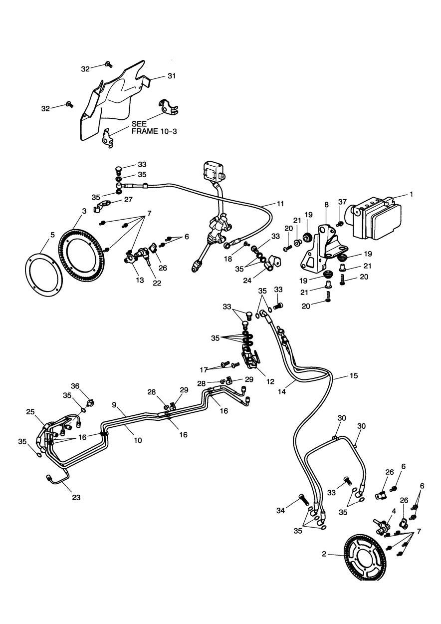 ABS 440388 POUR SPRINT ST 1050CCM 2005