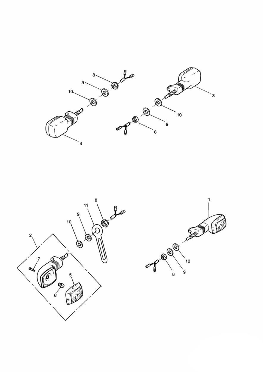 CLIGNOTANTS POUR DAYTONA 955 2002