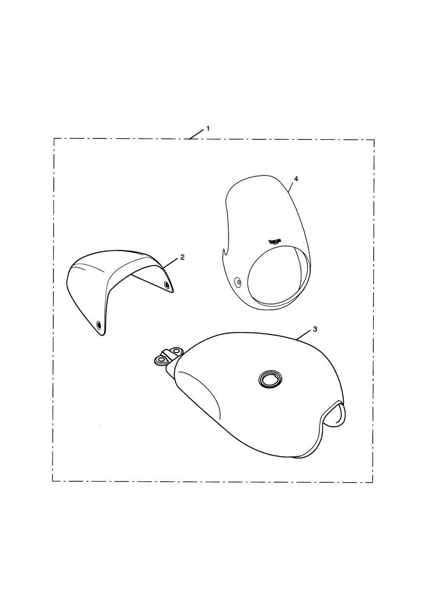 KIT DE PEINTURE PERSONNALISE AVEC PARE ECRAN POUR THRUXTON 2004
