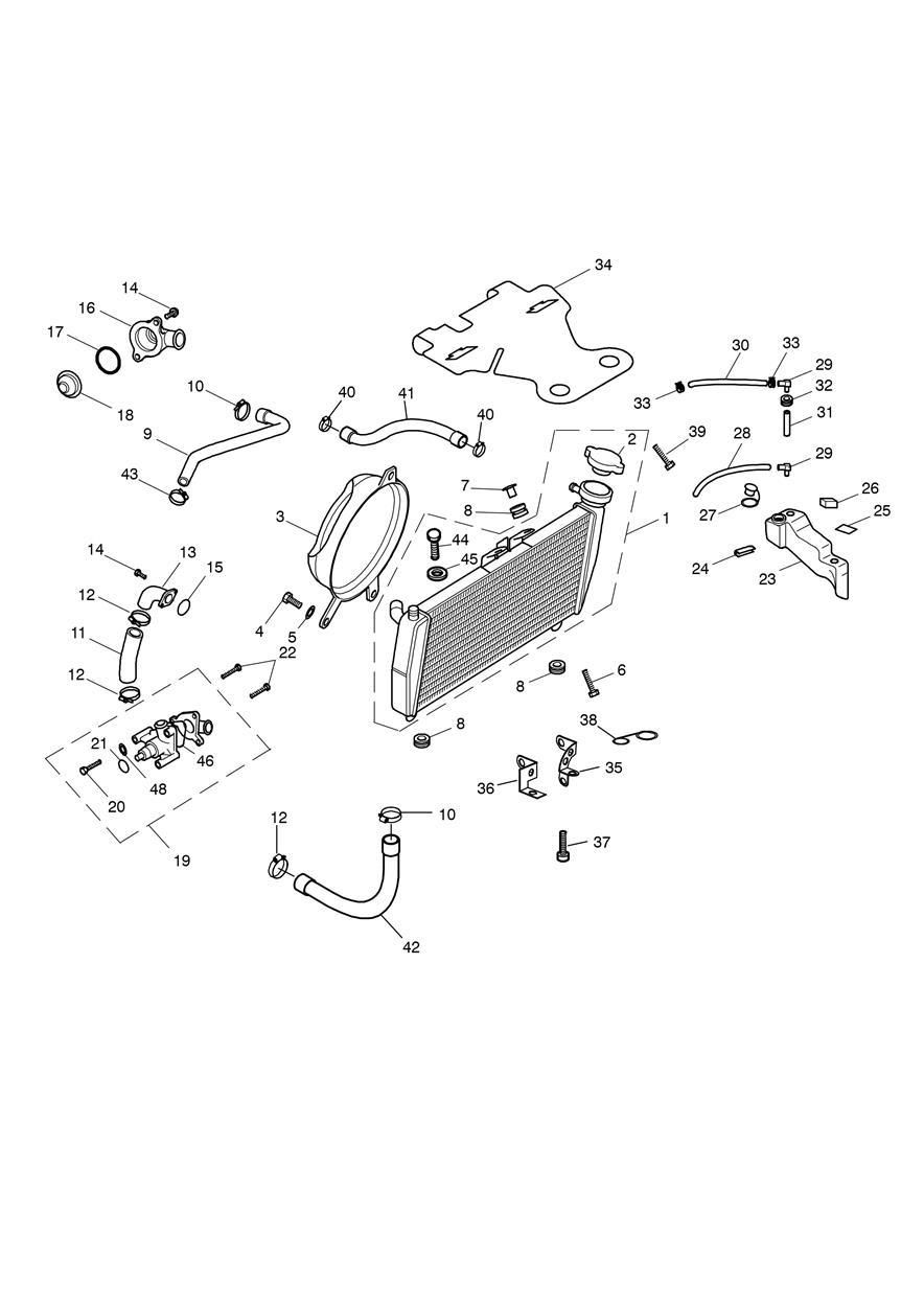 SYSTEME DE REFROIDISSEMENT POUR SPEED TRIPLE SGL 2002