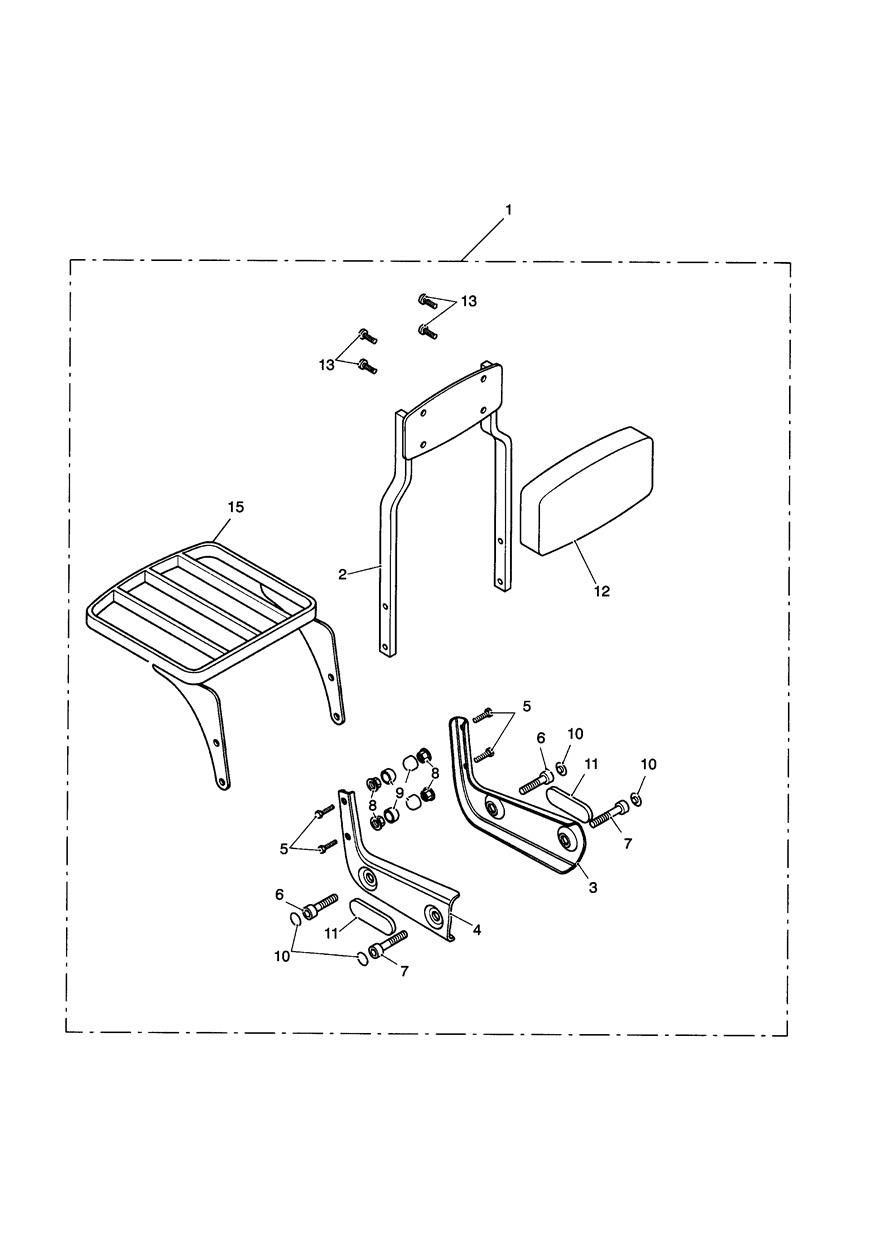 KIT DE DOSSIER PASSAGER STANDARD PORTE BAGAGES POUR BONNEVILLE AMERICA 2002