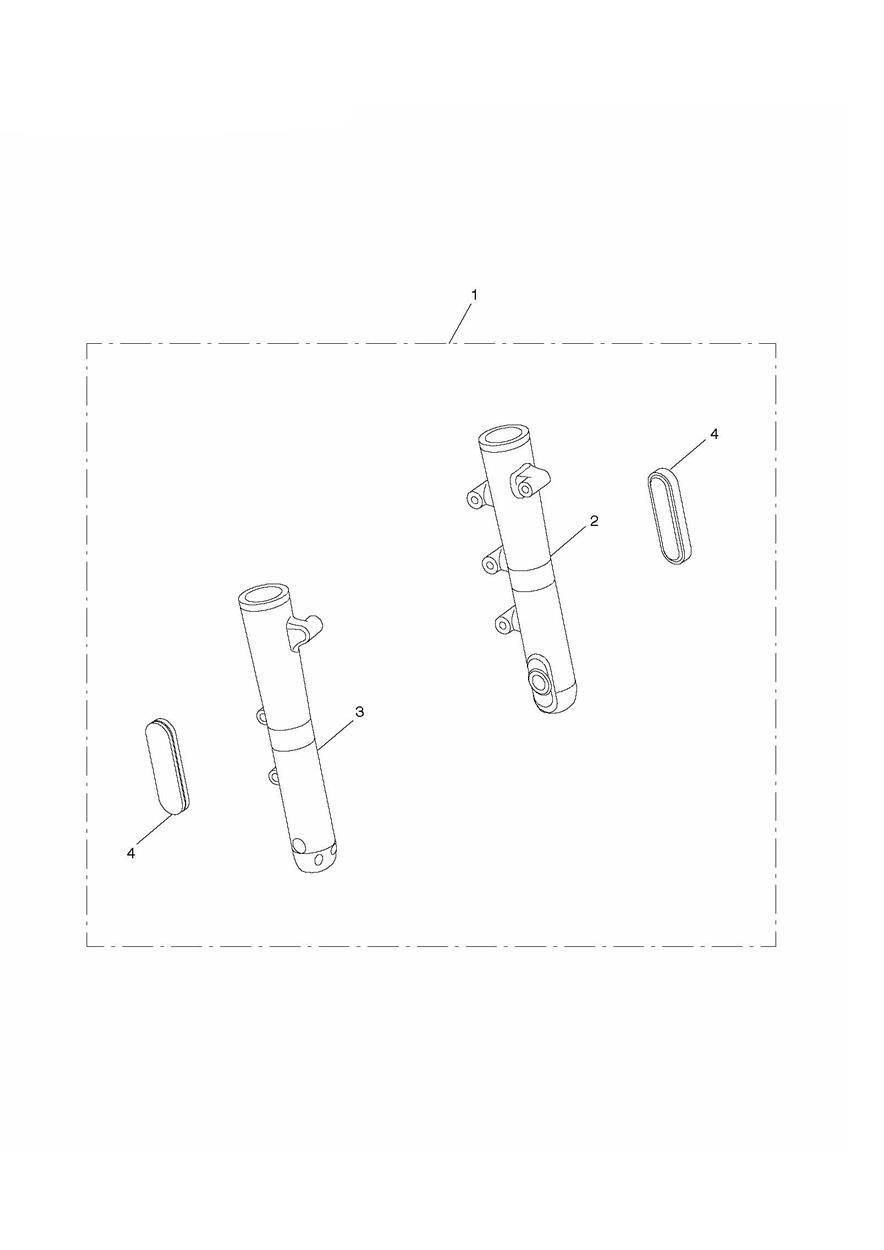 JAMBES INFERIEURES DE FOURCHE POUR THUNDERBIRD 2010