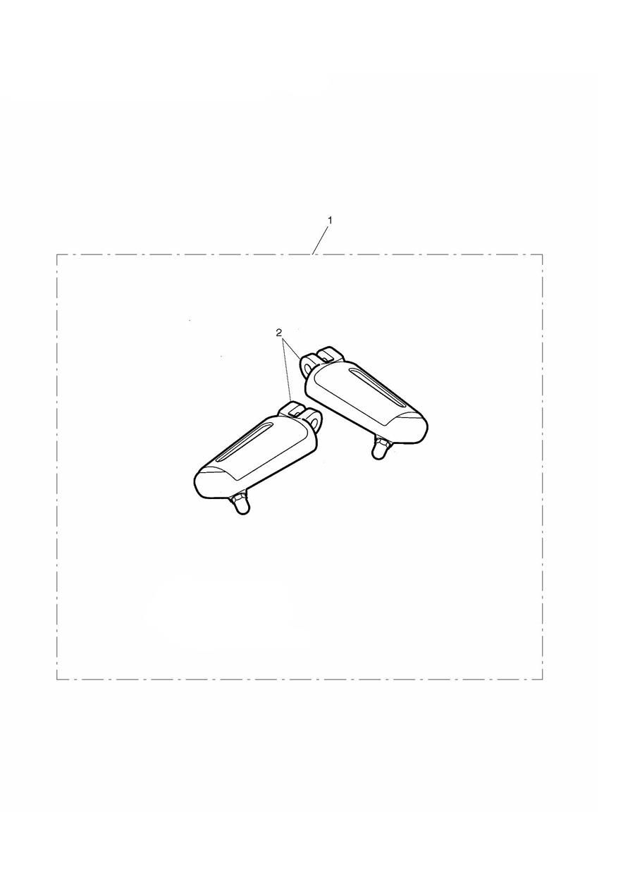 REPOSE PIEDS CHROME LINE POUR THUNDERBIRD 2010