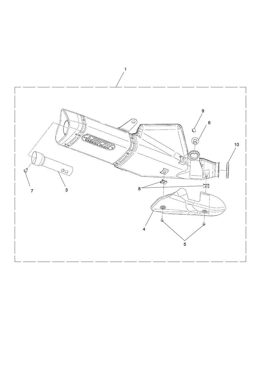 ASSEMBLAGE DE SILENCIEUX ARROW TOUS SAUF USA CAL ET TH POUR STREET TRIPLE 660 ABS B1 2015