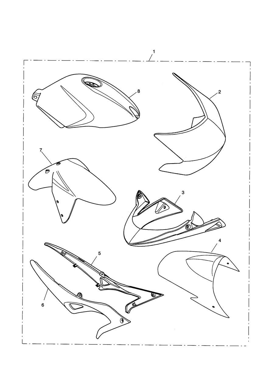 KIT DE PEINTURE PERSONNALISEE TRIBAL PG 305059 HG 305222 NF 305251 POUR SPEED TRIPLE 1050CCM 2005