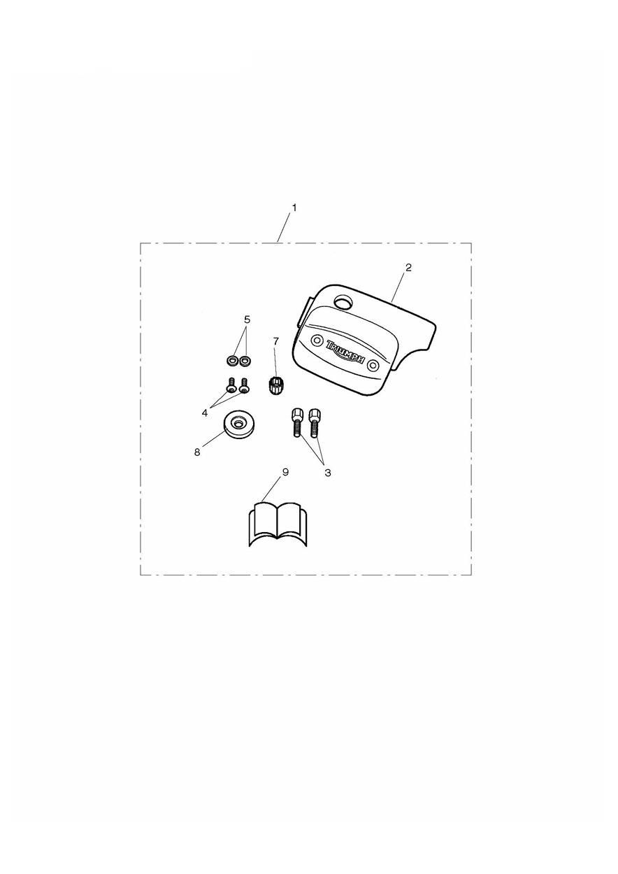 KIT DE COUVERTURE DE MAITRE CYLINDRE POUR ROCKET III TOURING 2008