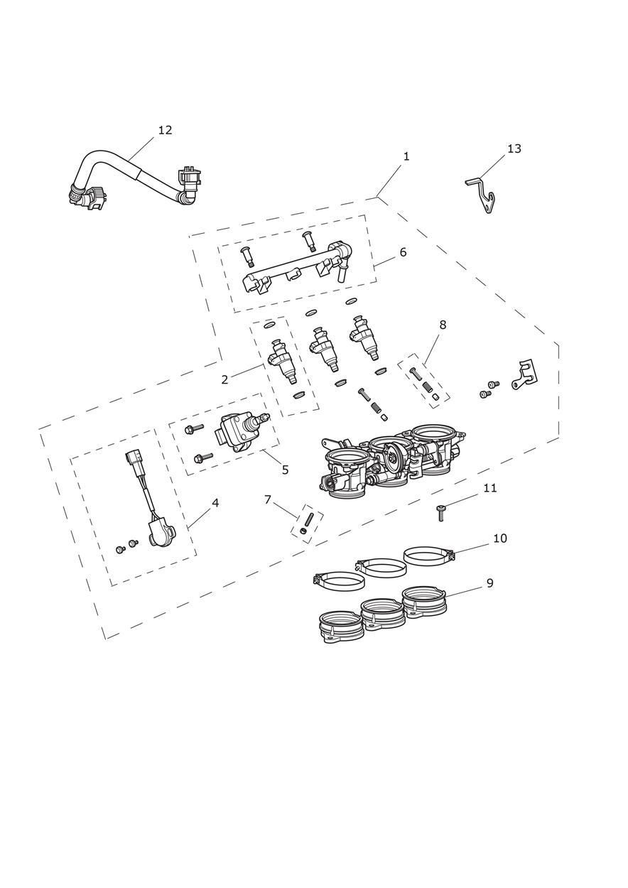 ACCELERATEURS INJECTEURS ET RAMPE DE CARBURANT POUR STREET TRIPLE 660 ABS B1 2015