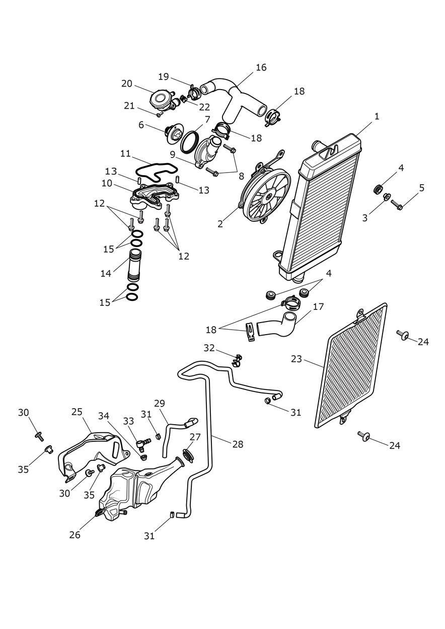 SYSTEME DE REFROIDISSEMENT POUR STREET SCRAMBLER 2021