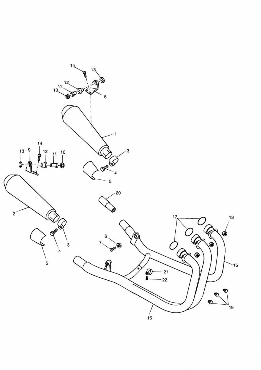 ECHAPPEMENT 89737 POUR THUNDERBIRD SPORT 1998