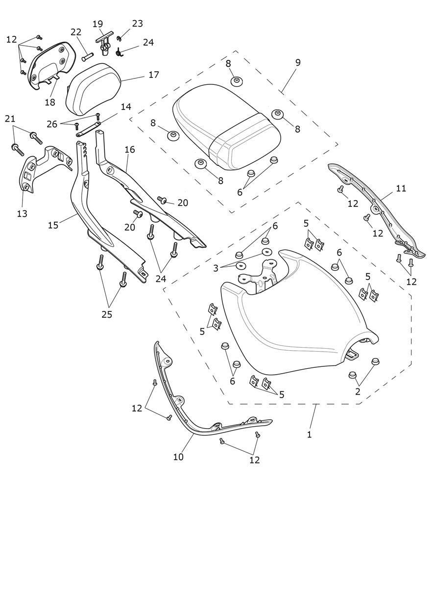 SELLES POUR ROCKET 3 GT SPECIAL EDITION 2025