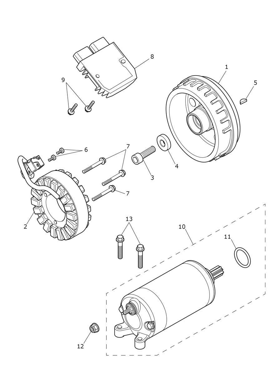 ALTERNATEUR ET DEMARREUR POUR BONNEVILLE T120 E5 VB 2025