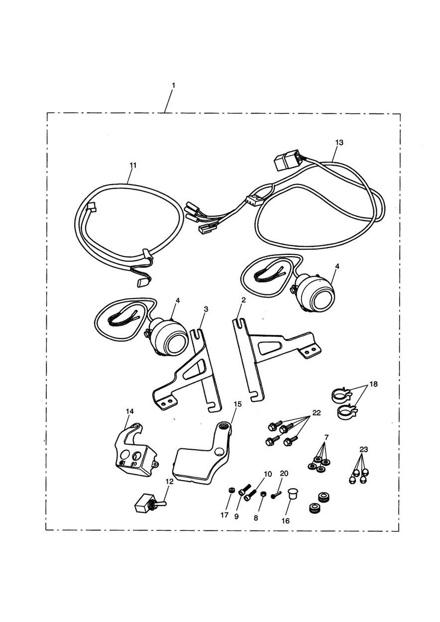 KIT DE PHARES ANTIBROUILLARD 237541 POUR ROCKET III 2005