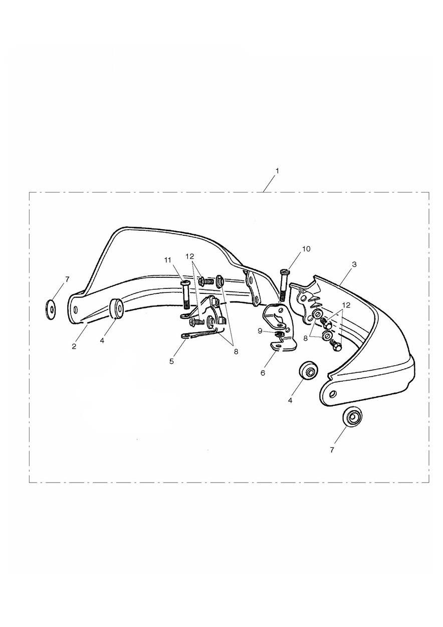 KIT DE PROTECTION POUR MAIN POUR TIGER 1050 ABS SE 2009