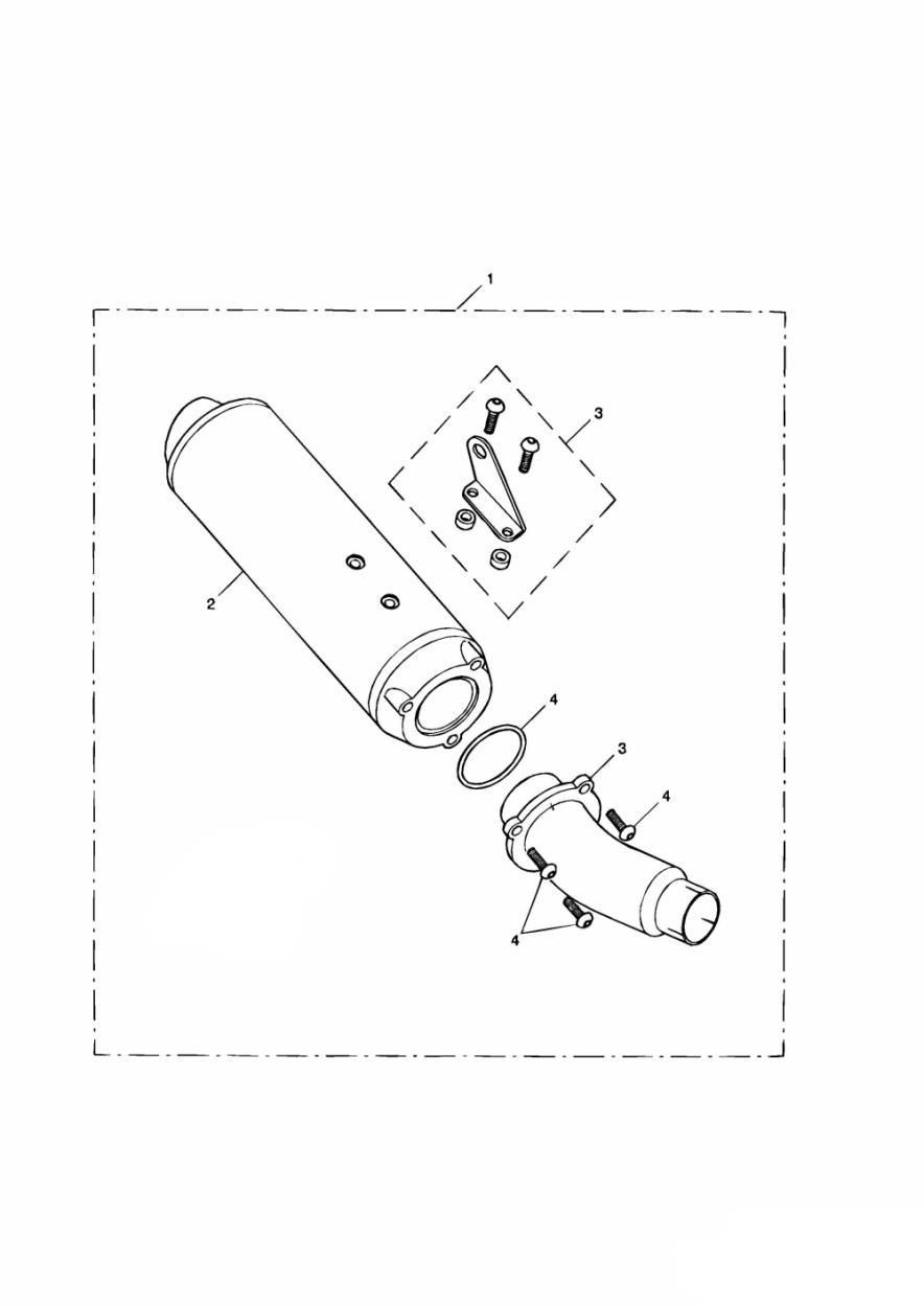 KIT DE SILENCIEUX ACIER INOXYDABLE TYPE 1B POUR SPRINT RS 2002