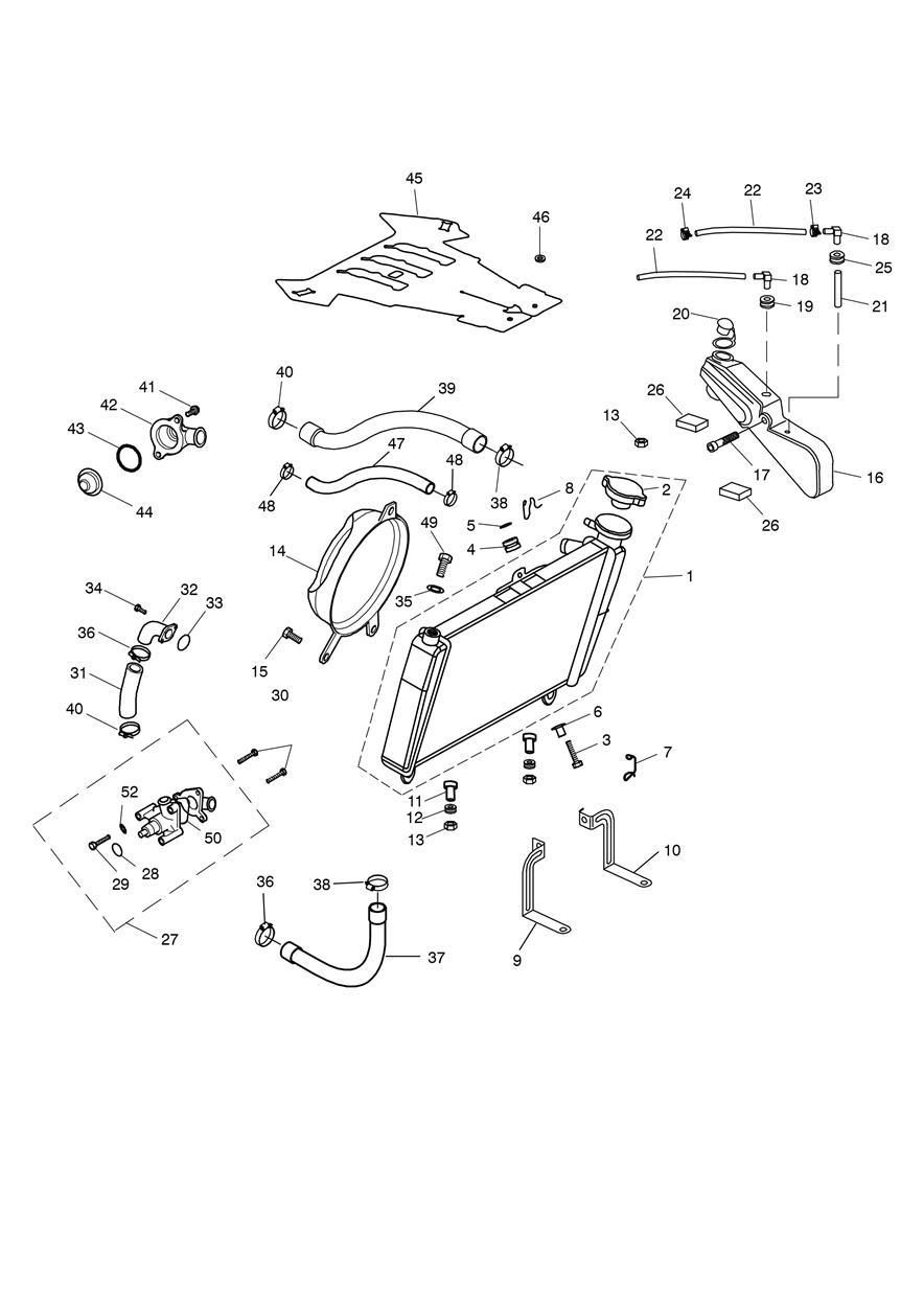 SYSTEME DE REFROIDISSEMENT POUR SPRINT RS 2002