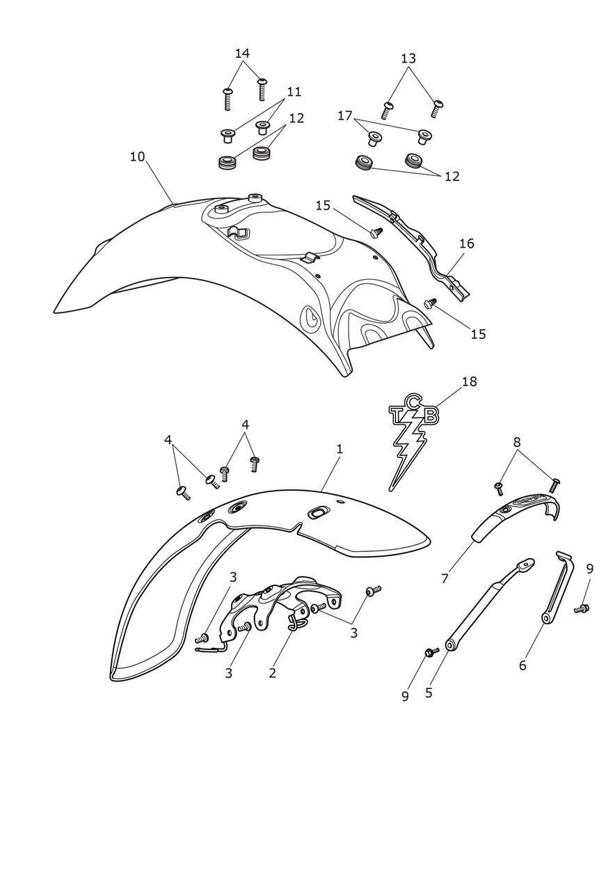 GARDE BOUE EDITION ELVIS T120 POUR BONNEVILLE T120 E5 VB 2025