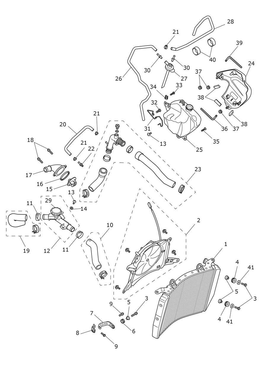 SYSTEME DE REFROIDISSEMENT POUR SPEED TRIPLE RS 2021
