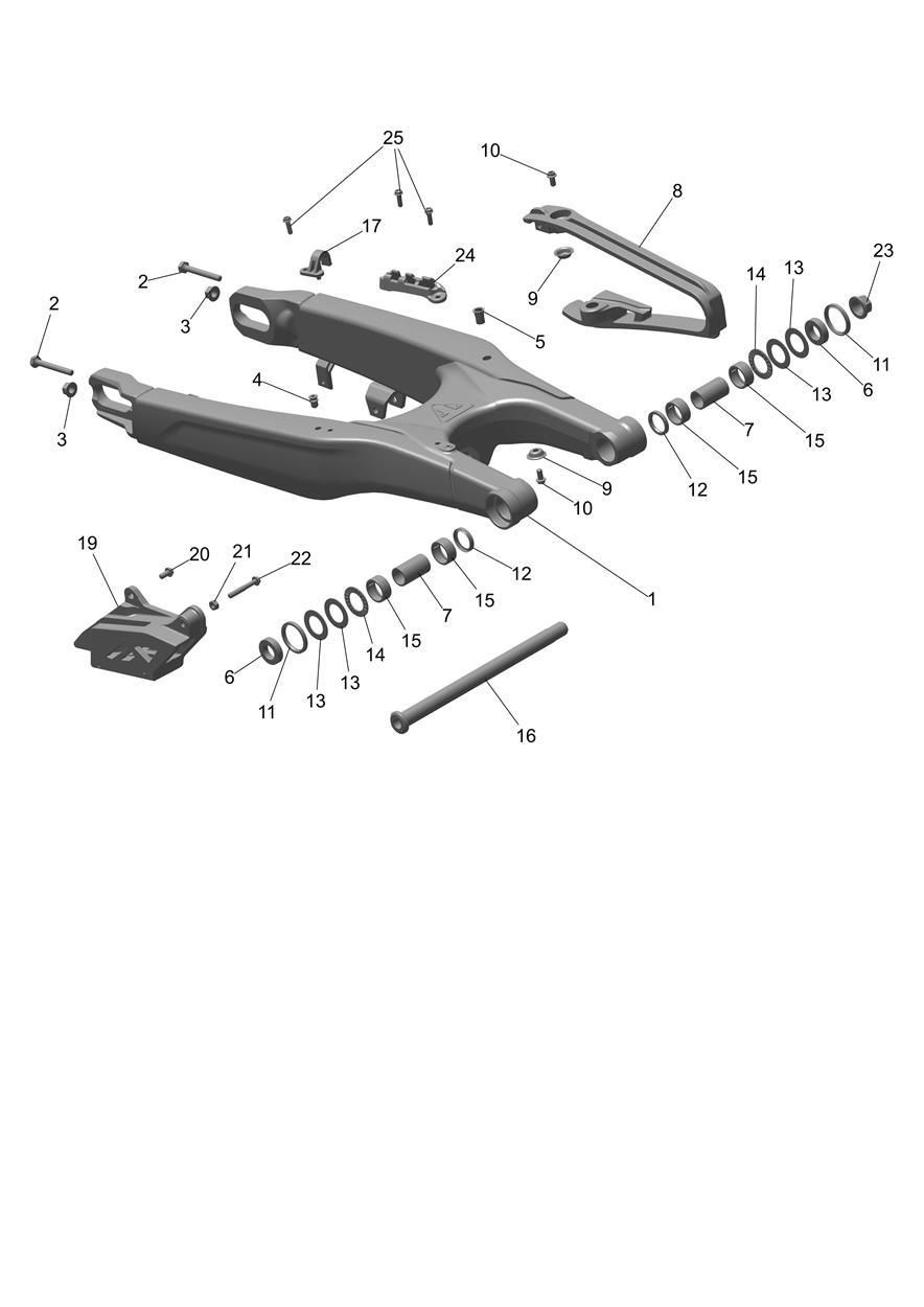 BRAS OSCILLANT POUR TF250 X 2024