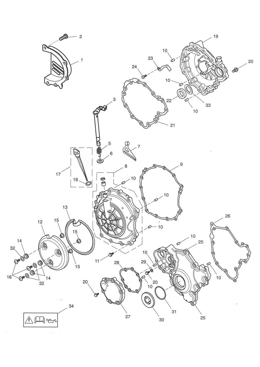 CARTER MOTEUR POUR SPEED TRIPLE SGL 2002