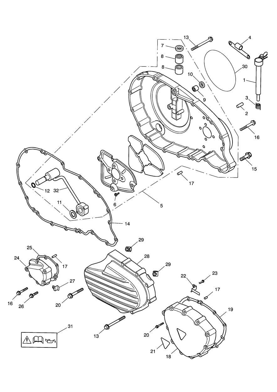 CARTER MOTEUR POUR SPEEDMASTER 2003