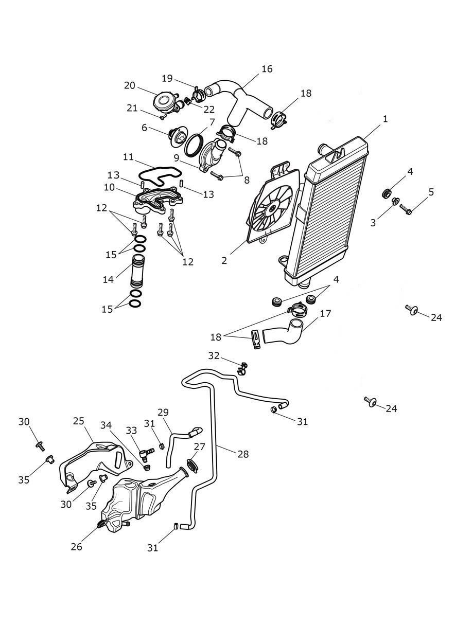 SYSTEME DE REFROIDISSEMENT POUR SPEED TWIN 900 2023