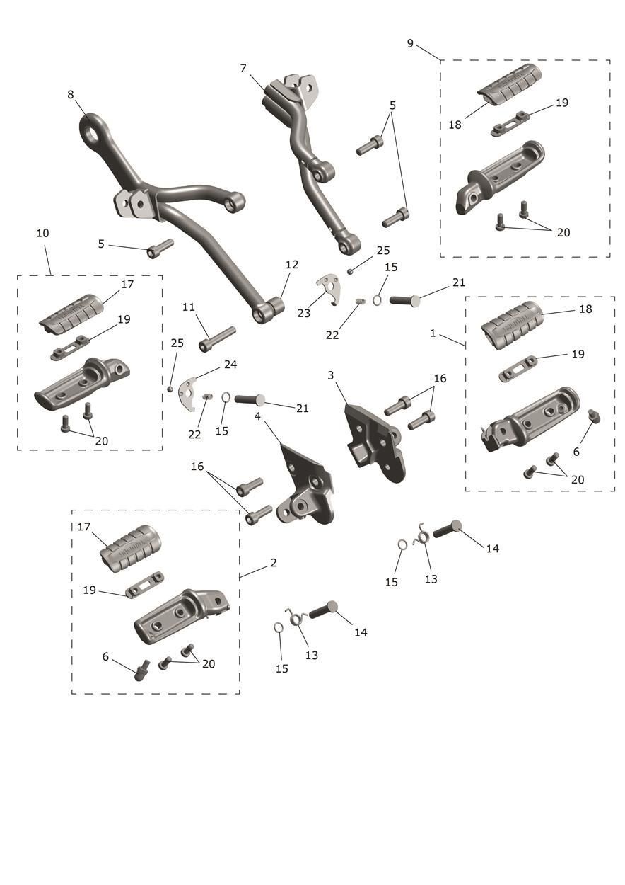 REPOSE PIEDS POUR SPEED 400 2024