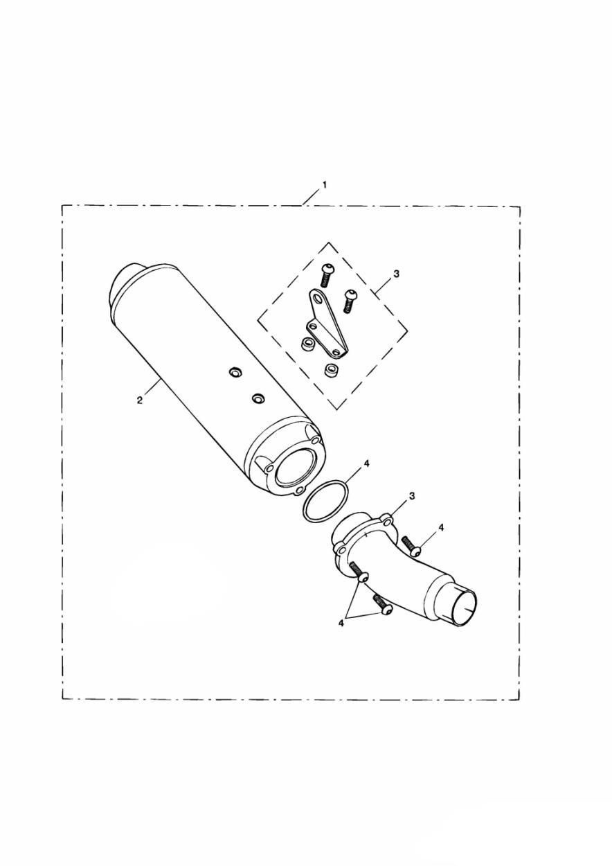 KIT DE SILENCIEUX CF TYPE 1B POUR SPRINT RS 2002