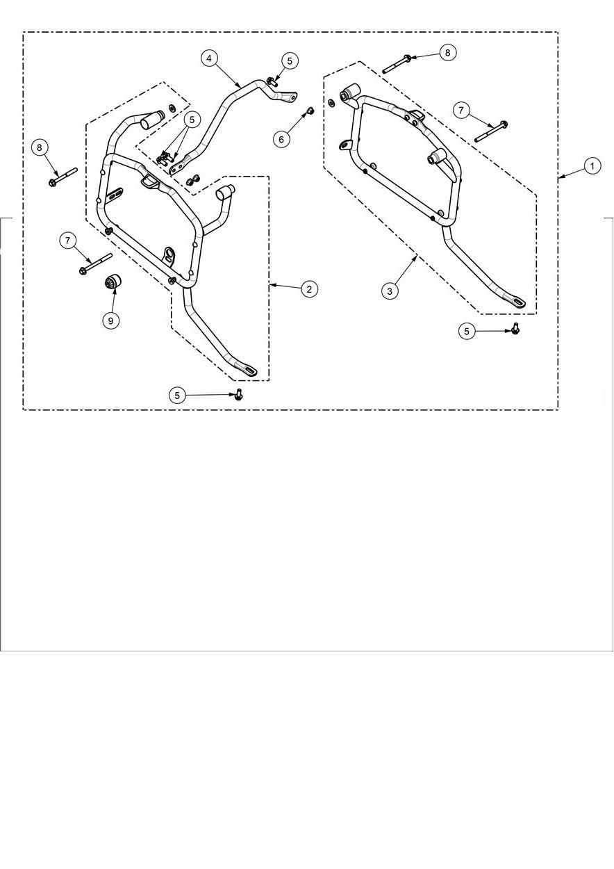 KIT DE CADRE POUR SACOCHES POUR TIGER 900 2020