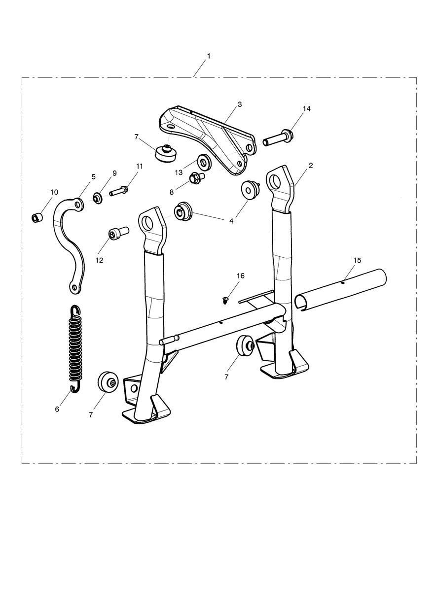 KIT DE BEQUILLE CENTRALE POUR TIGER 800 2011