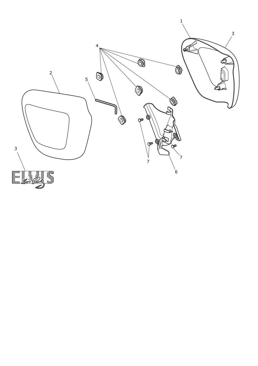 CARENAGE LATERAL EDITION ELVIS T120 POUR BONNEVILLE T120 E5 VB 2025