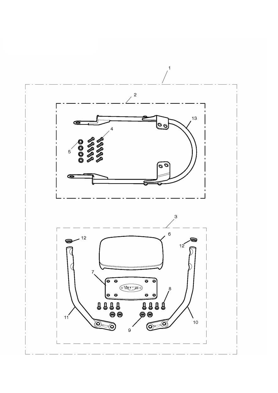KIT DE DOSSIER PASSAGER HAUT POUR BONNEVILLE A1 2009