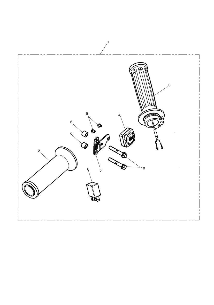 KIT DE POIGNEES CHAUFFANTES 611411 POUR TIGER 800 2011