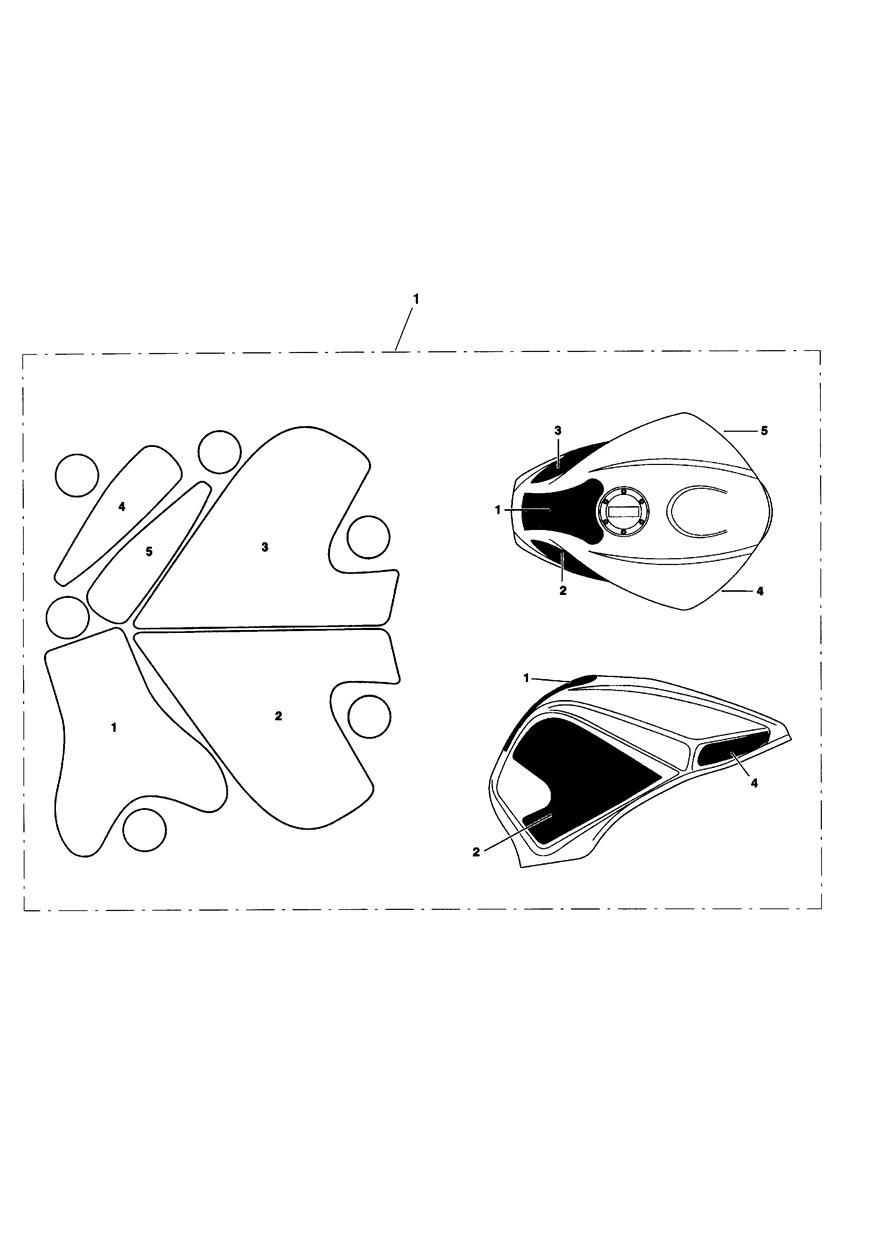 KIT DE PROTECTION PEINTURE TYPE 4 MAT POUR STREET TRIPLE R 2009