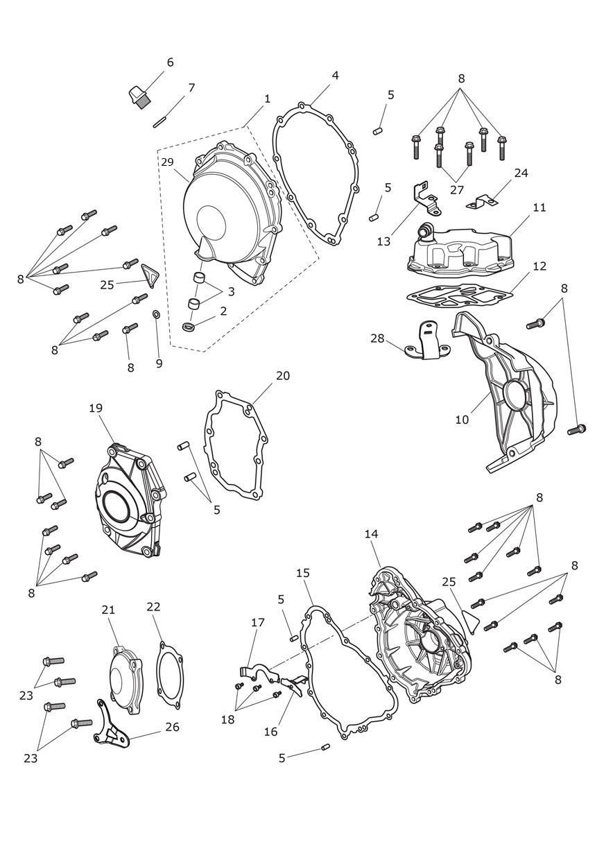 CARTER MOTEUR POUR STREET TRIPLE R LOW 2020