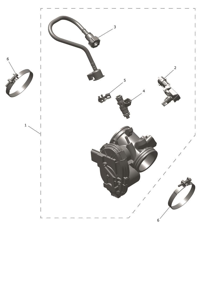 CORPS DE PAPILLON POUR SCRAMBLER 400 X 2024