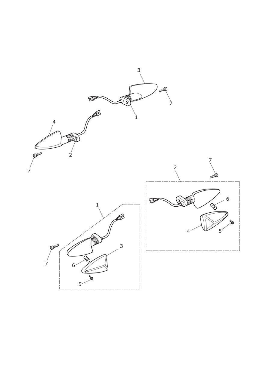 CLIGNOTANTS POUR STREET TRIPLE 660 ABS B1 2015
