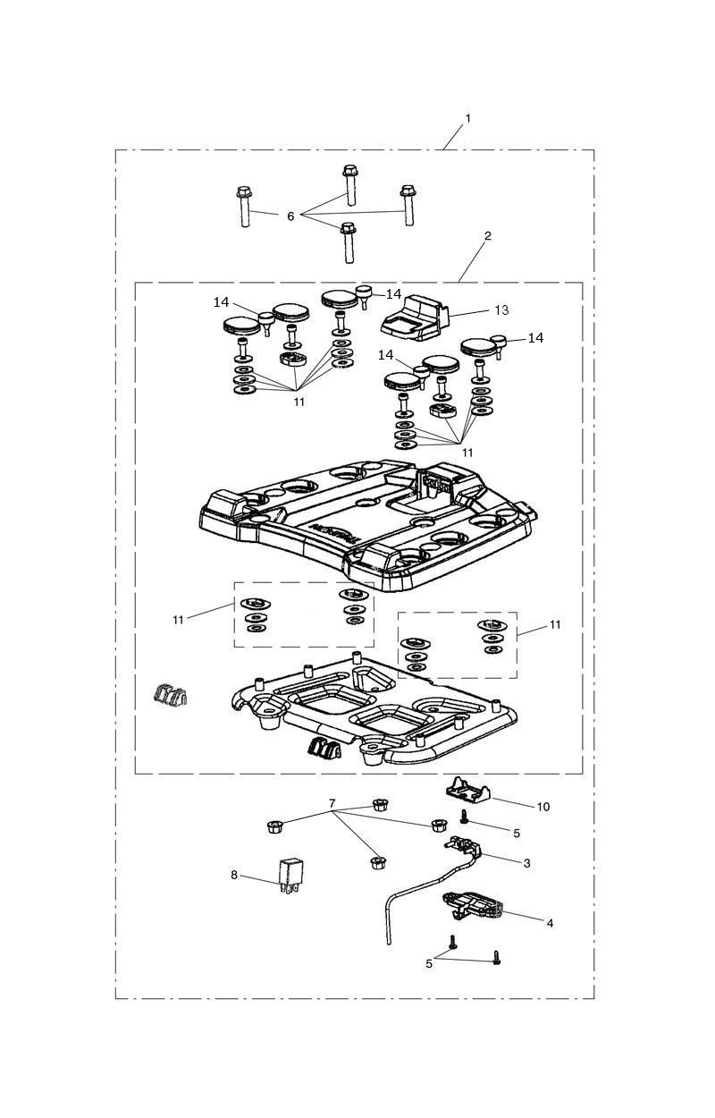 KIT DE CHARIOT COULISSANT POUR TIGER EXPLORER ABS A1 2012