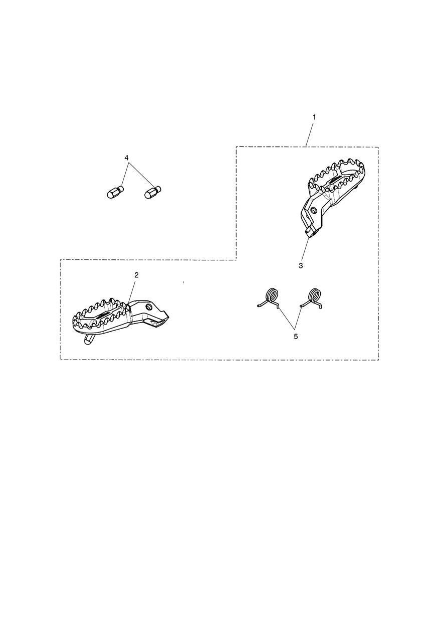 PAIRE DE REPOSE PIEDS AVANT POUR SCRAMBLER 900 2023