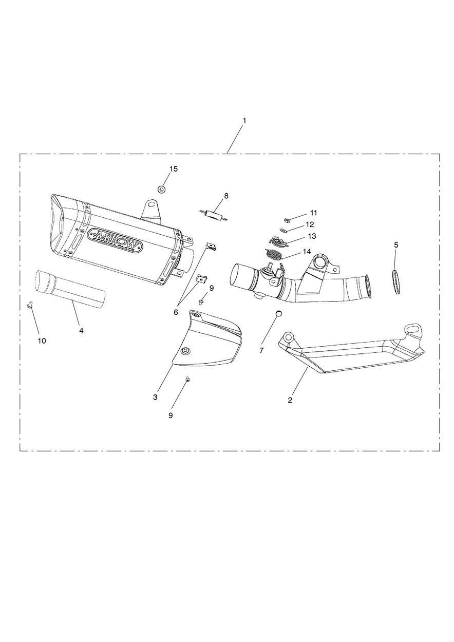 ASSEMBLAGE DE SILENCIEUX ARROW POUR DAYTONA 675 2013