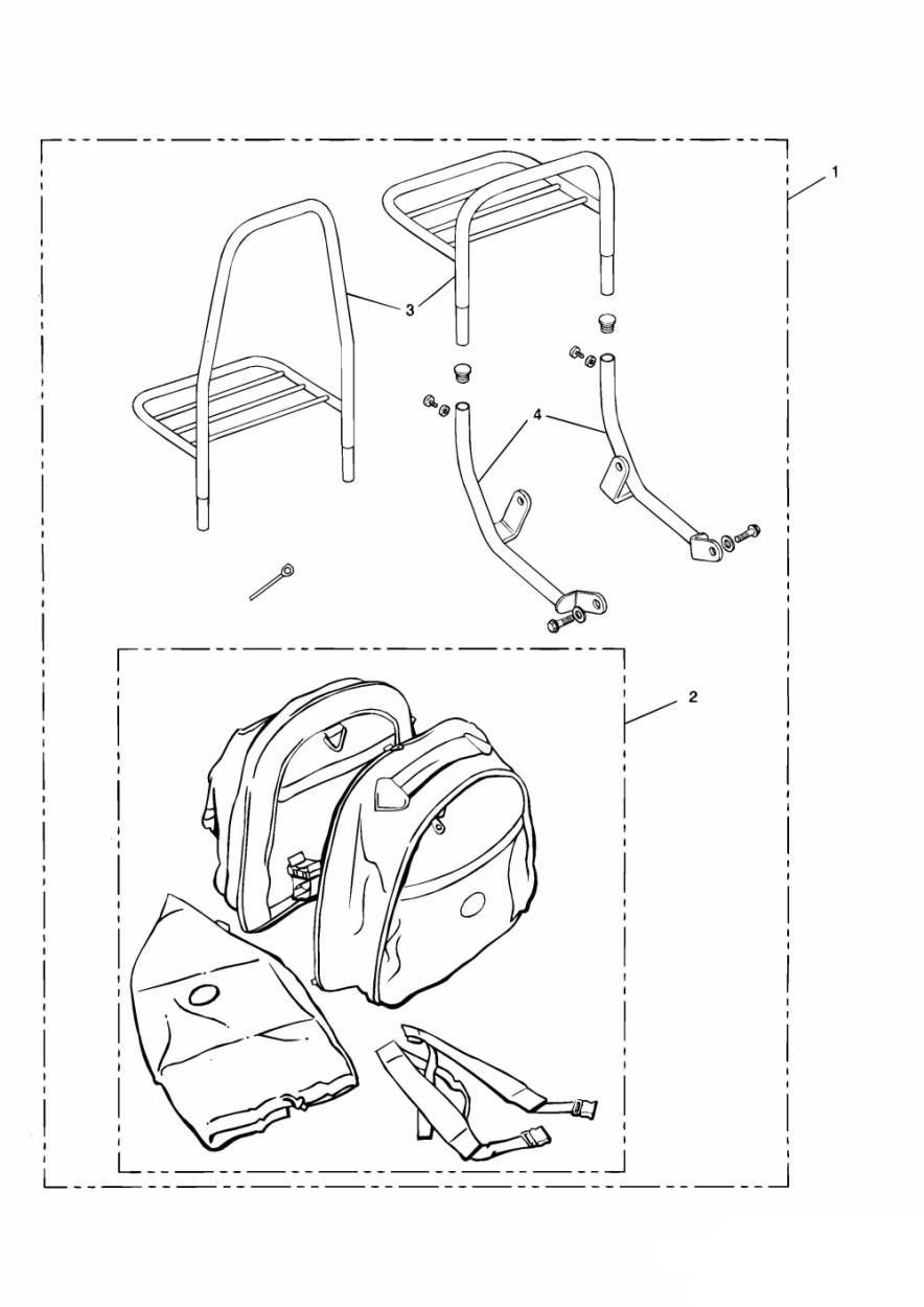 BAGAGE SOLO POUR TIGER 900 CARBU 1993