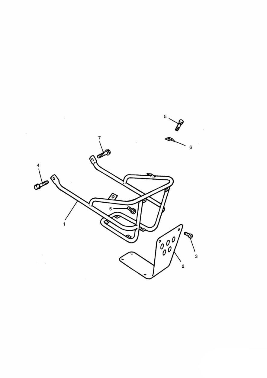 SABOT MOTEUR ET FIXATIONS POUR TIGER 900 CARBU 1993