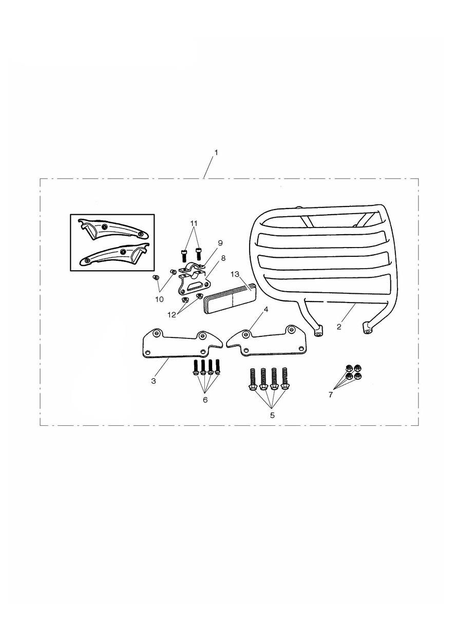 KIT DE PORTE BAGAGES SOLO POUR ROCKET III TOURING 2008
