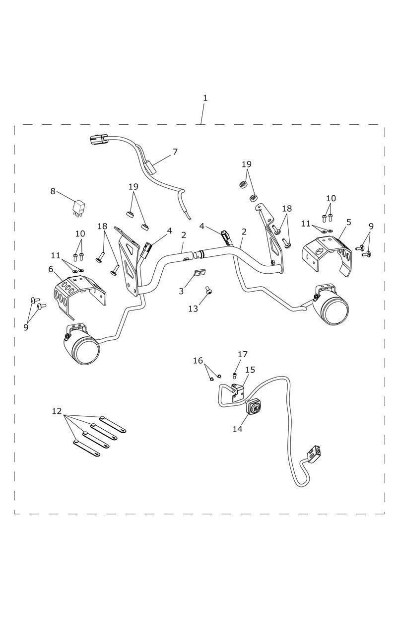 KIT DE PHARES ANTIBROUILLARD POUR TIGER EXPLORER ABS A1 2012